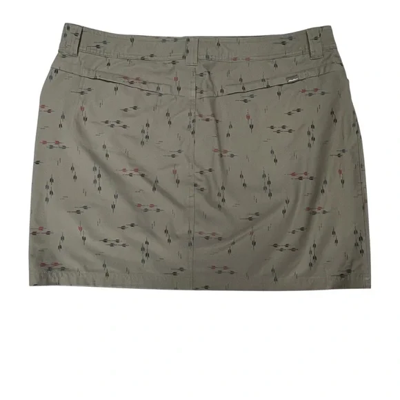Eddie Bauer Olive Camo Green Skorts Casual Adventurer arrow print - Picture 5 of 16